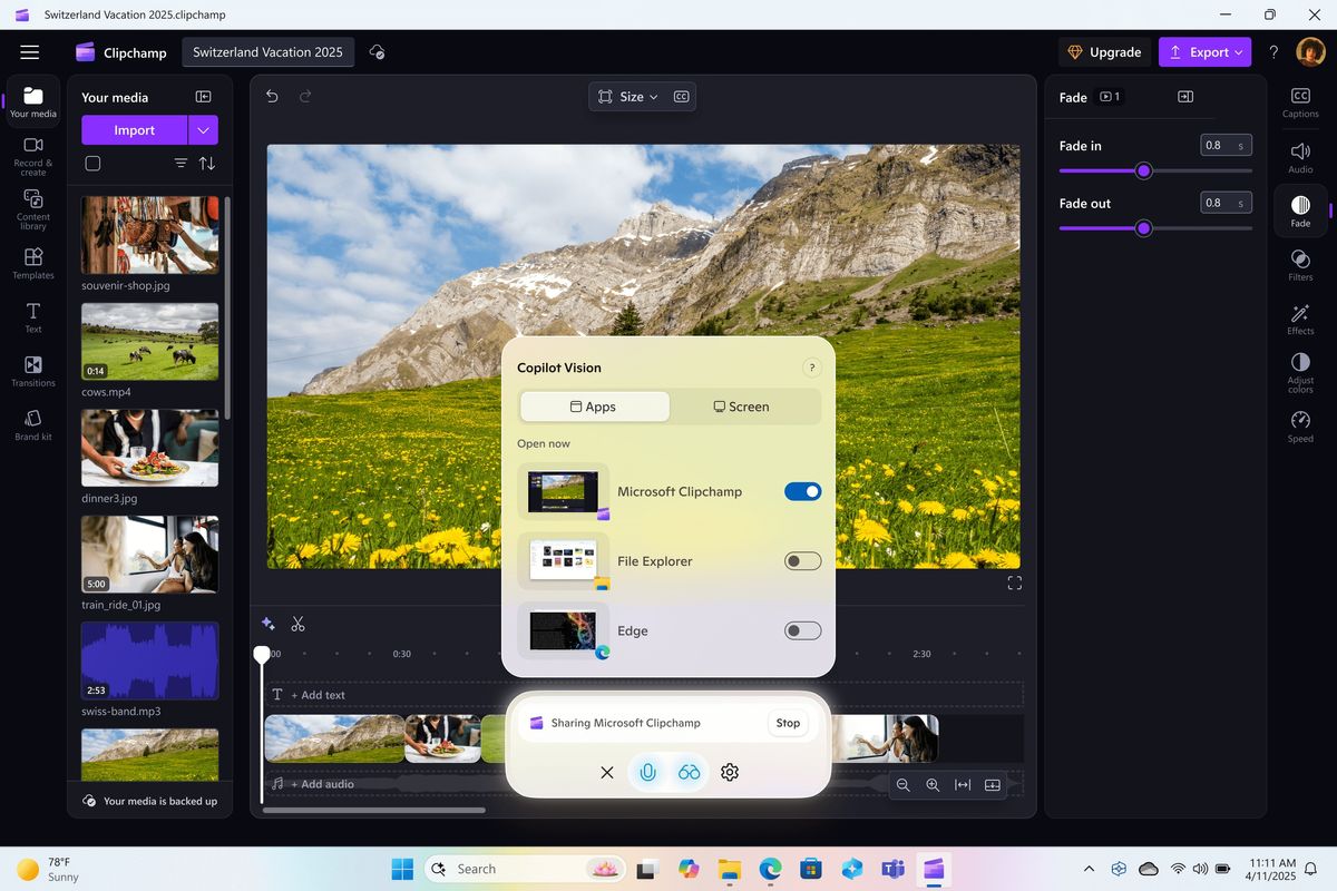 Windows 11 new start menu and AI actions