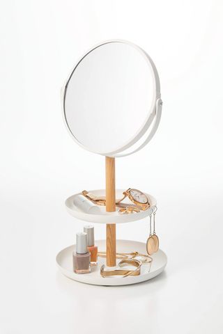 Image of two tier organizer with mirror