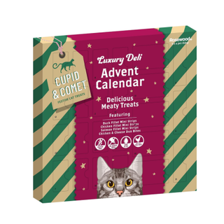 Rosewood Cupid & Comet Luxury Real Meat Advent Calendar for Cats, one of the best advent calendars for cats