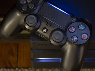 Sony logo with Playstation controller