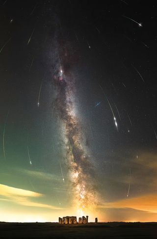 Perseid Meteors over Stonehenge “One of my most celebrated images shows a meteor shower above Stonehenge. It was endorsed by NASA and by astronauts including Buzz Aldrin and Tim Peake”