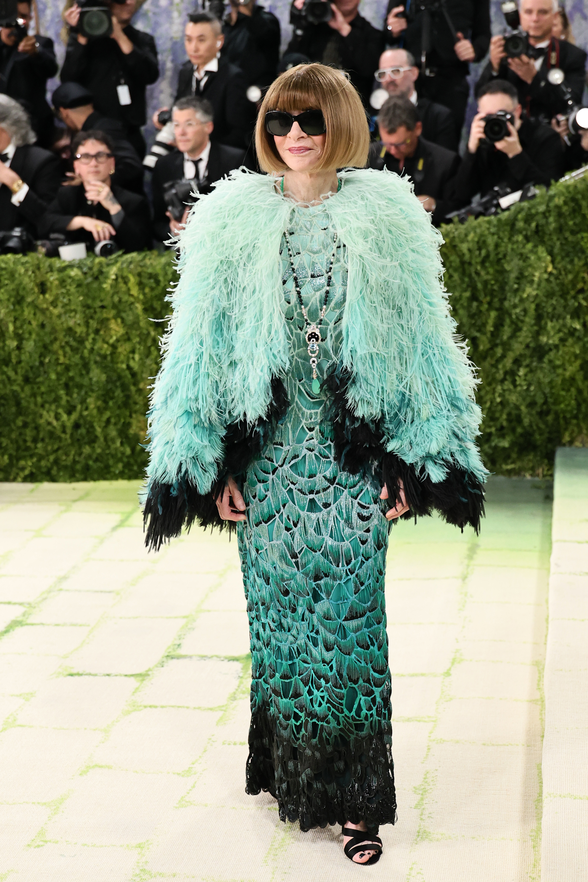 Anna Wintour attends the 2026 Met Gala celebrating "Costume Art" at the Metropolitan Museum of Art on May 04, 2026 in New York City. (Photo by Theo Wargo/FilmMagic)