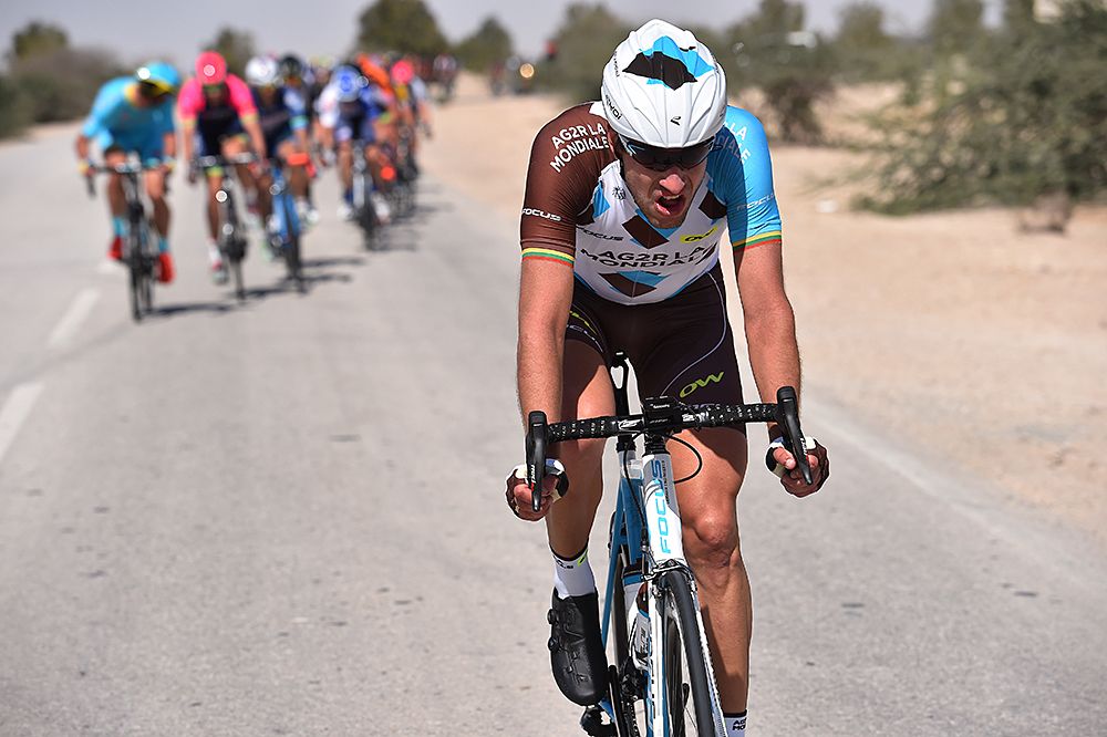 Gediminas Bagdonas during stage 2 at Tour of Qatar