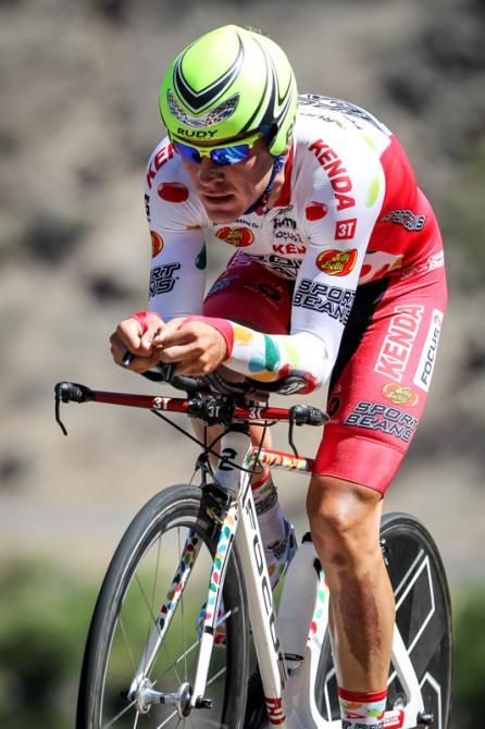 Serghei Tvetcov (Jelly Belly) during his race winning ride.