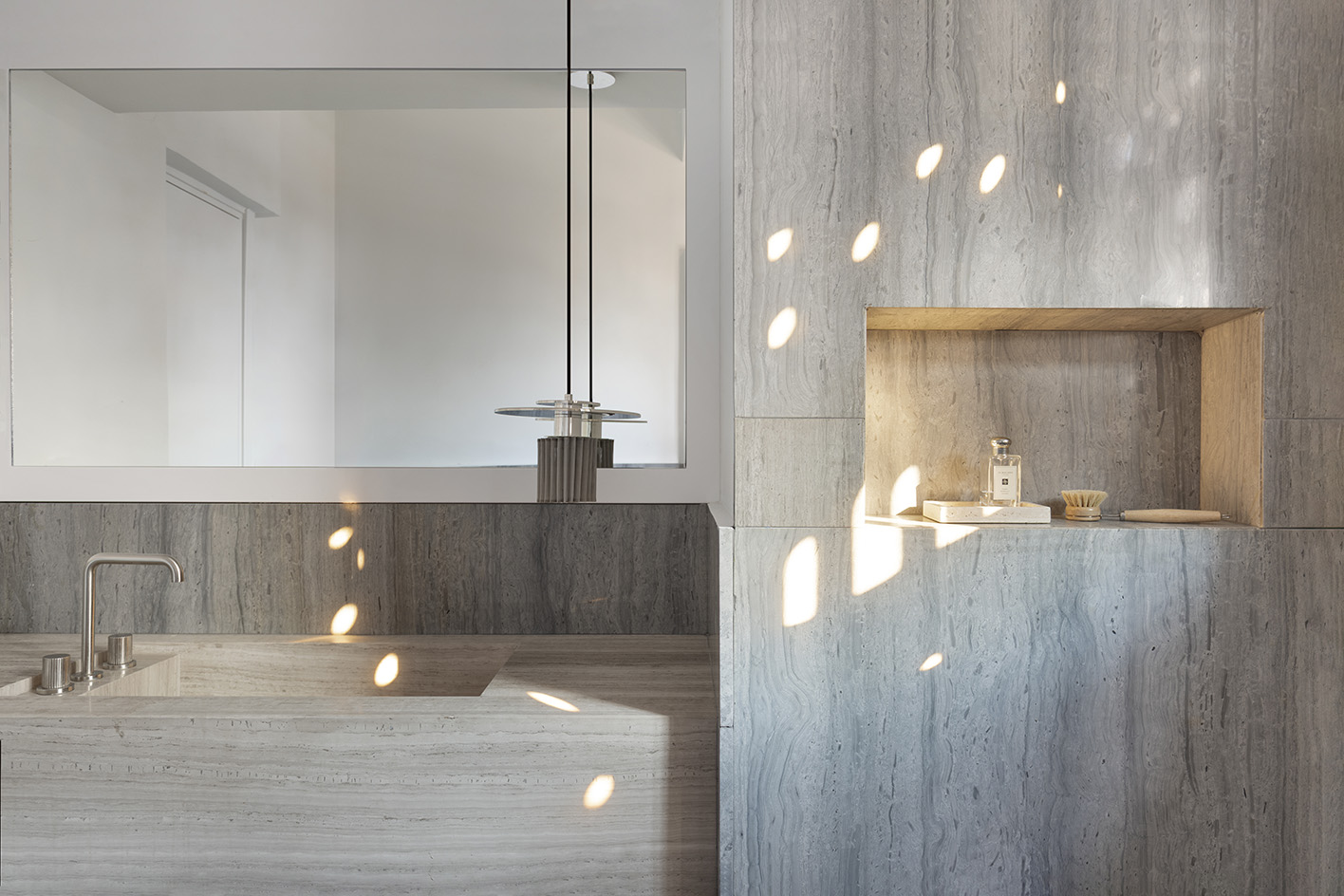 Athens apartment interiors that blend modernism and a bit of luxury 20th century living with a minimalist contemporary renovation