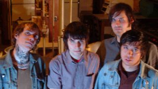 Converge posing for a photograph in the early 200s