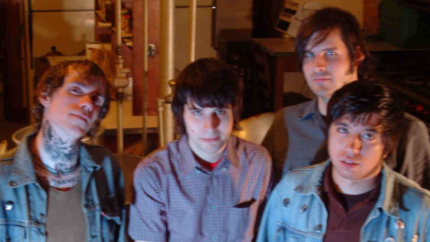 Converge posing for a photograph in the early 200s