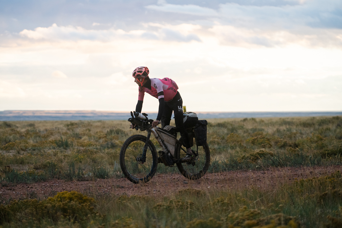 Lachlan Morton (EF Education-EasyPost) riding the Tour Divide route in 2023