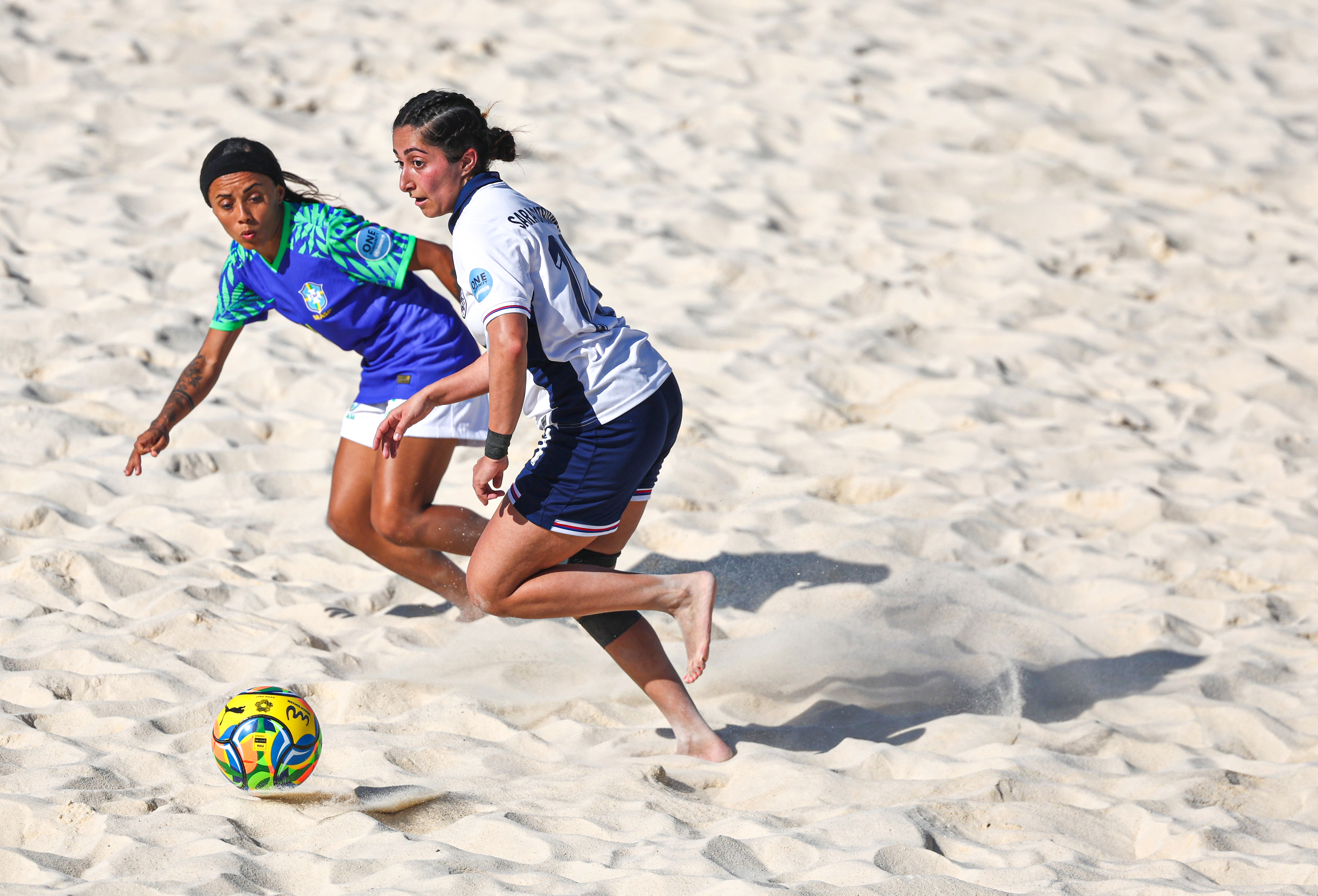 Beach footballer Sara Catrio