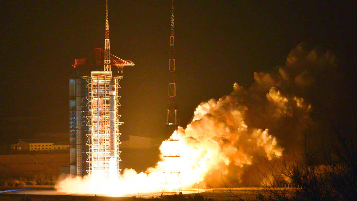 Un cohete chino Gran Marcha 4C lanzará un nuevo satélite lidar para monitorear la atmósfera de la Tierra desde el Centro de Lanzamiento de Satélites de Taiyuan el 16 de abril de 2022 a las 2:16 a. m., hora de Beijing.