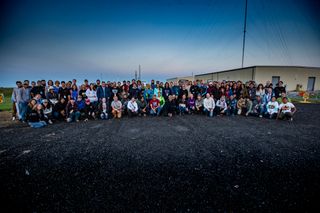 About 100 university students from schools across the United States watched their experiments launch on NASA's RockSat-X sounding-rocket mission from Wallops Flight Facility, Virginia, on Aug. 14, 2018.