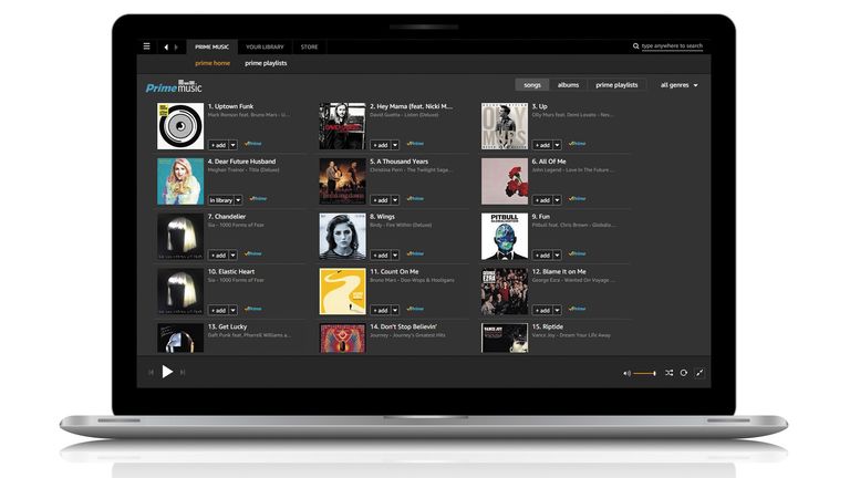 2. Prime Music has just 1 million tracks
