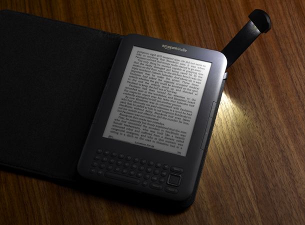 Amazon Kindle with light case