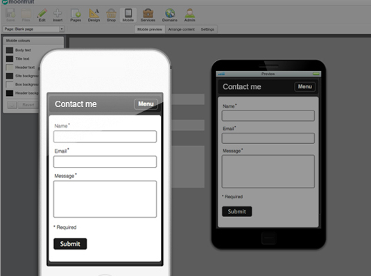 Make sure your contact page links and widgets are not hidden on mobile