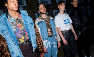 Martine Rose S/S 2019 - Distressed and marked denim remained a constant theme throughout