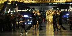 anthony Vaccarello takes his runway bow