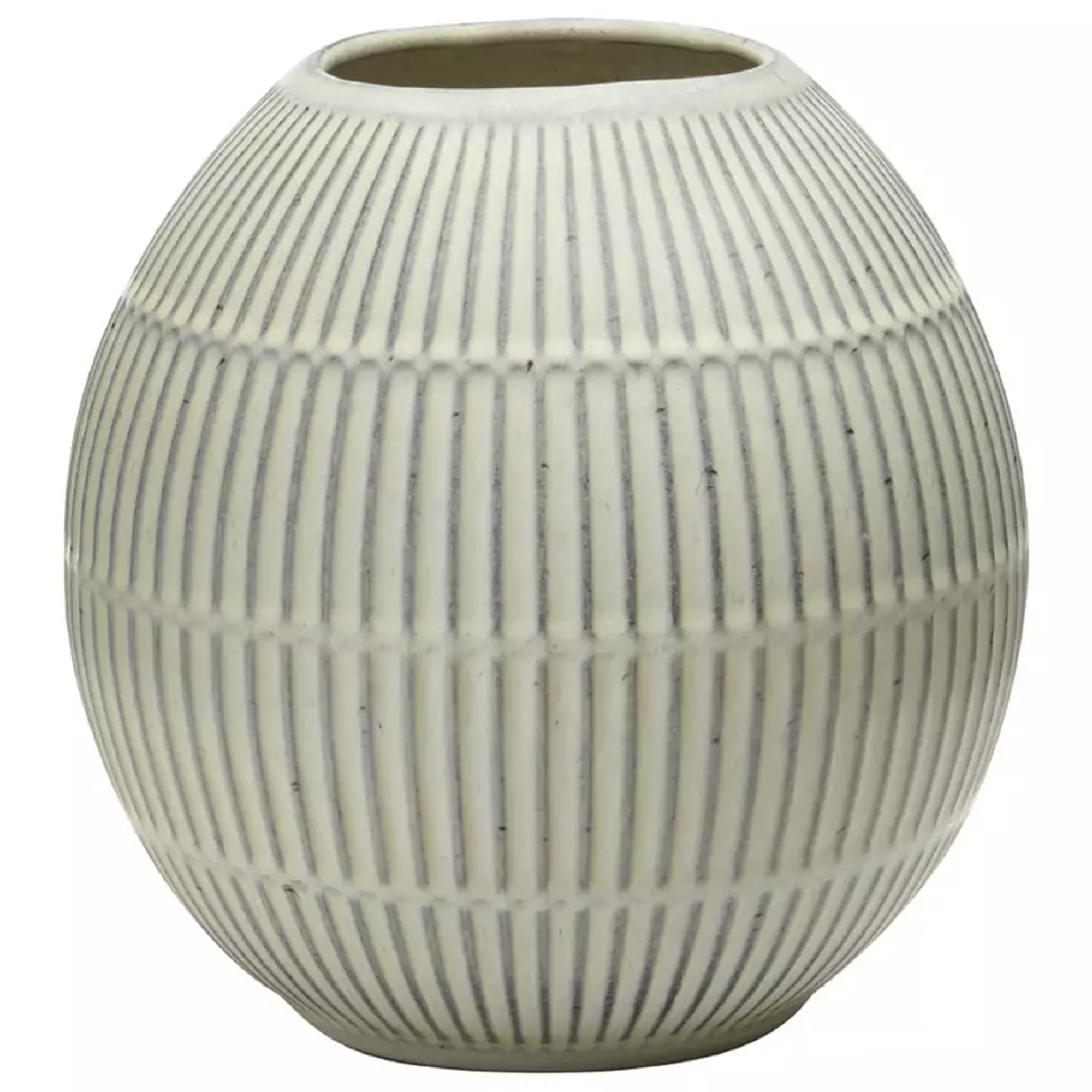 Habitat Ceramic Glazed Vase - White