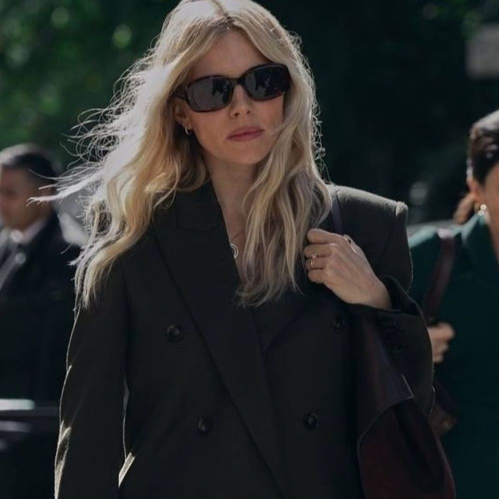 Sienna Miller black blazer
