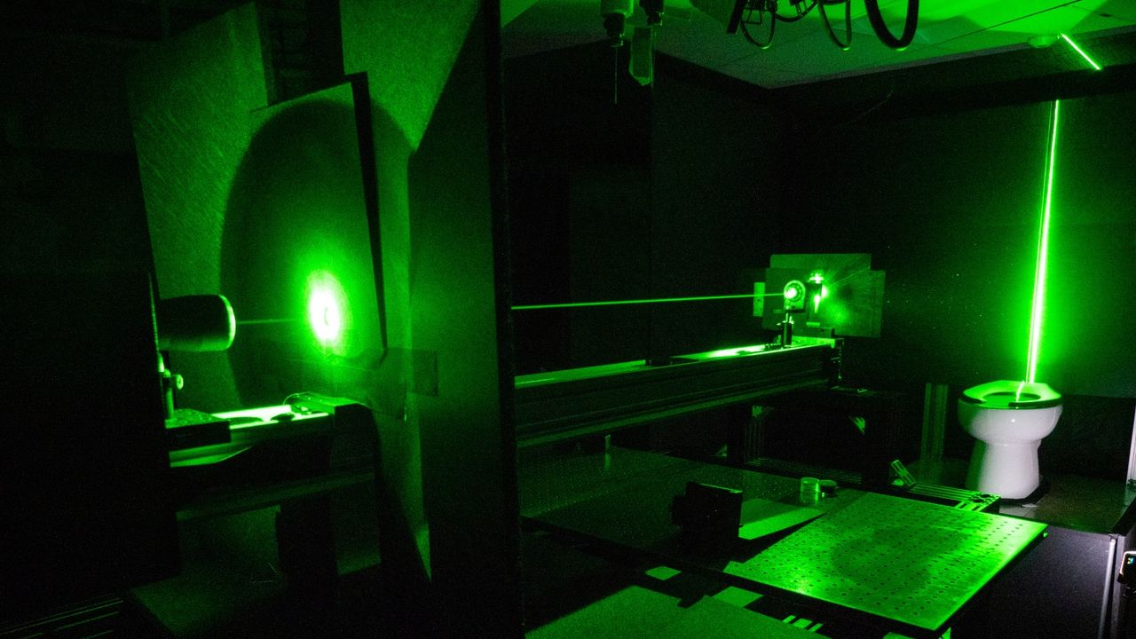 The labratory set-up used by researchers in the experiments.