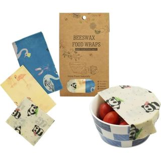 Organic Beeswax Food Wraps with Animal Print