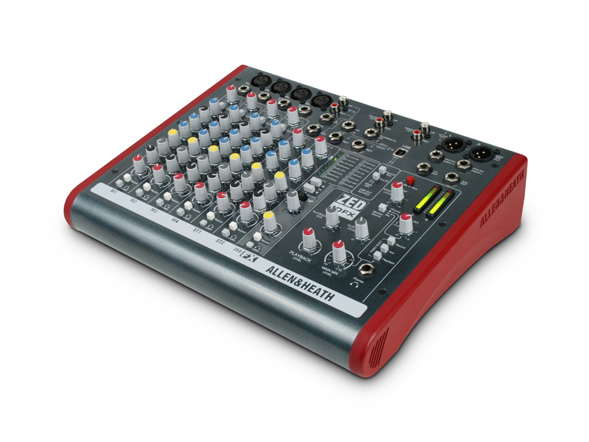 The ZED-10FX also features an FX processor.