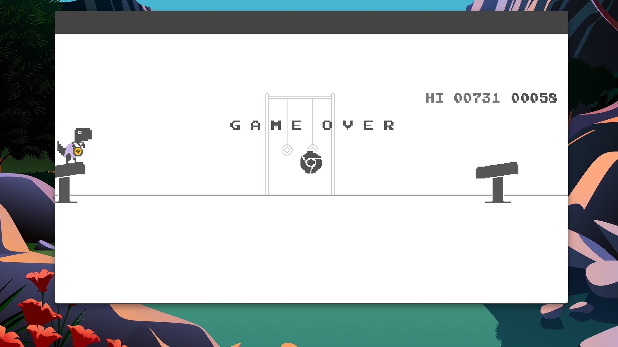 The dinosaur game in Google Chrome gets a makeover for Tokyo Olympics