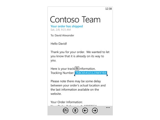 A sneak peek at WP7&#039;s upcoming copy and paste function