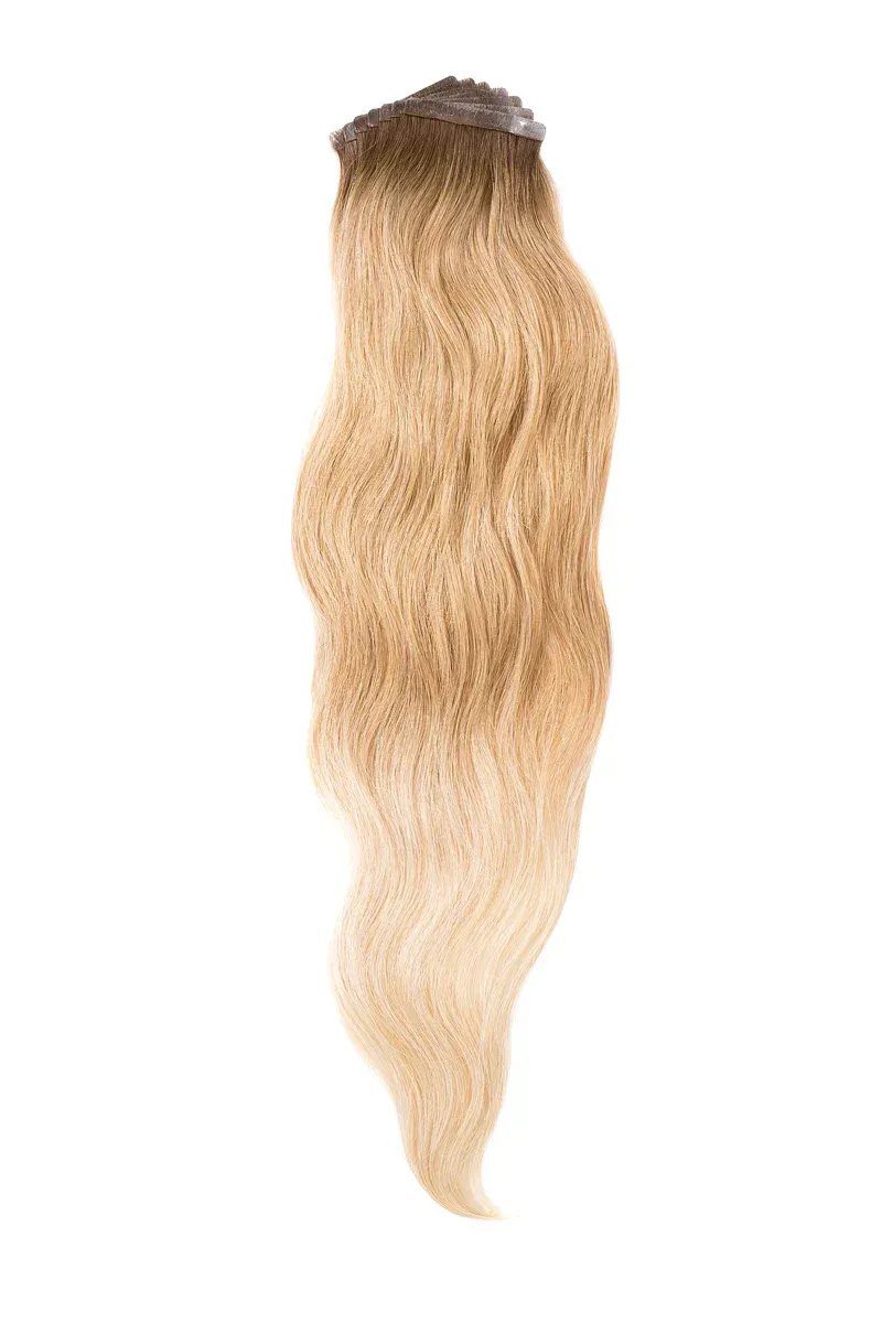 (#12) Golden Hour Picnic- Hand Tied Tape-In Extensions - 21" / Golden Hour Picnic (#12)