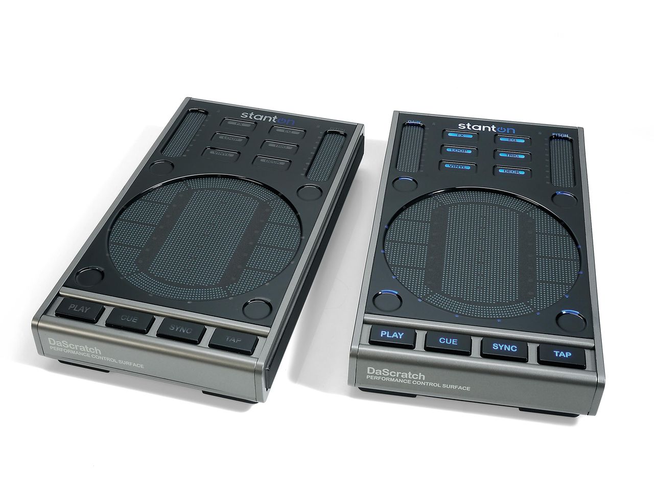 You can use two DaScratch devices together if you wish, though they need to be purchased separately.
