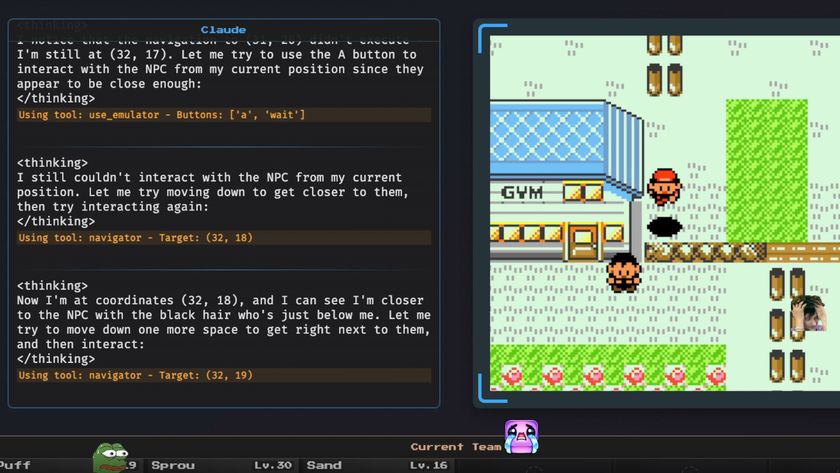 an ai chatbot plays a modded verion of pokemon red and jumps down a ledge to talk to an npc