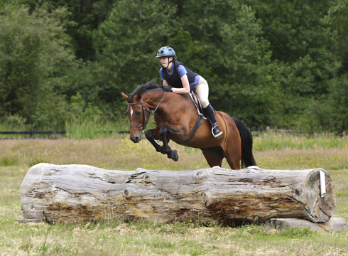 Jumping happily