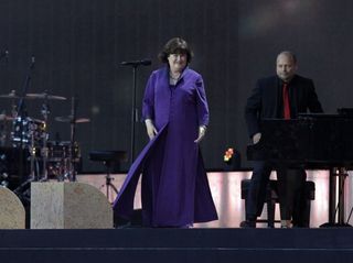Susan Boyle performs during the 2014 Commonwealth Games Opening Ceremony at Celtic Park, Glasgow