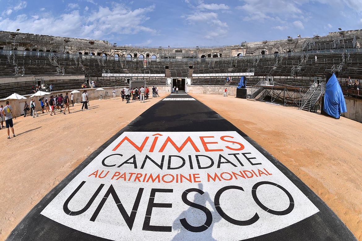 The opening team time trial will run through the Nimes amphitheatre