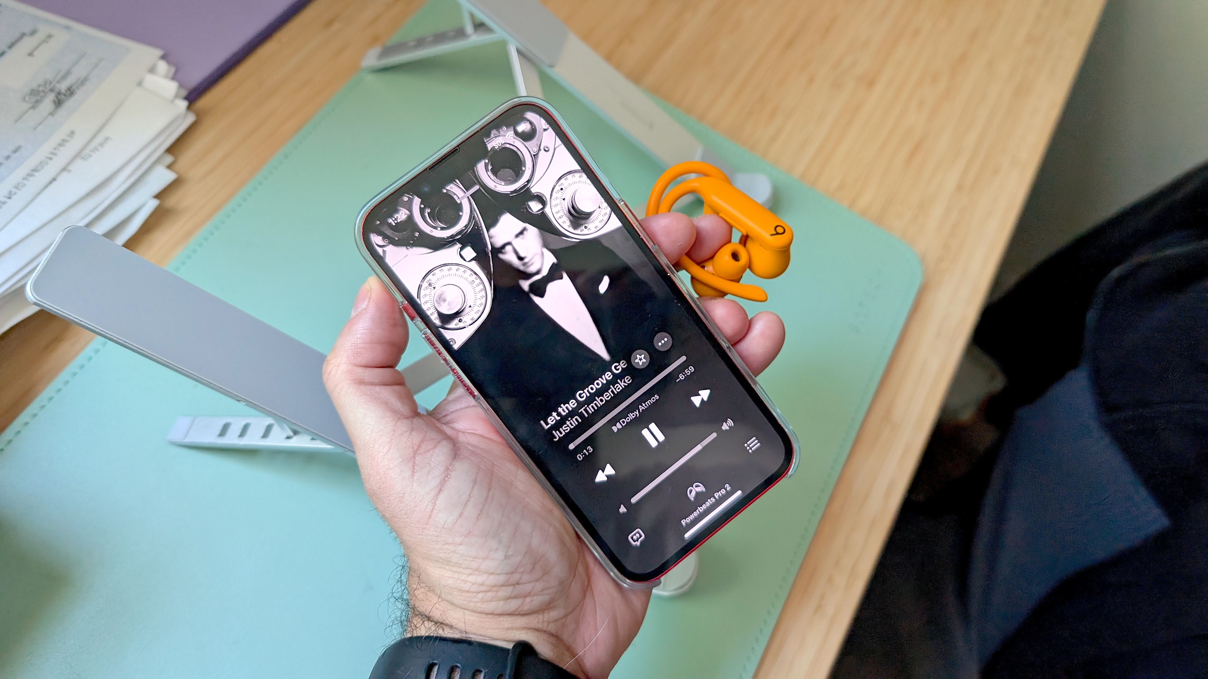 Playing Apple Music spatial audio tracks on the Beats Powerbeats Pro 2