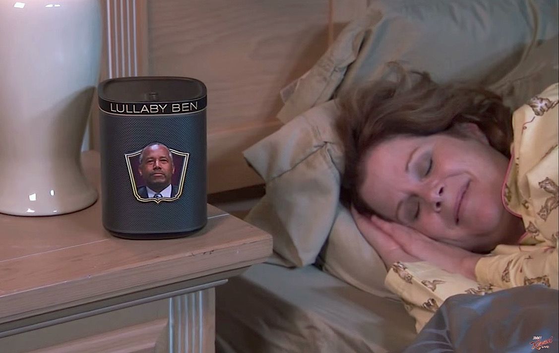 Jimmy Kimmel debuts the &amp;quot;Ben Carson Sleep System&amp;quot;