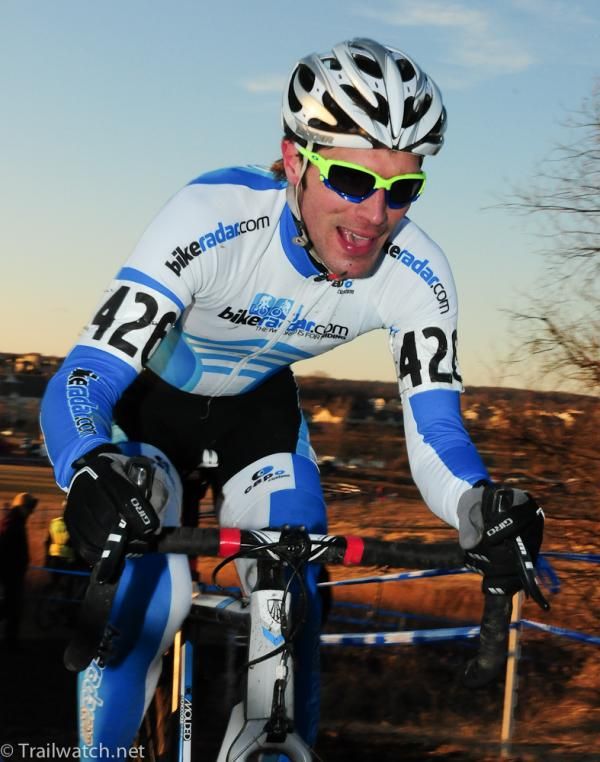 Matthew Pacocha (BikeRadar.com) riding the steepest climb