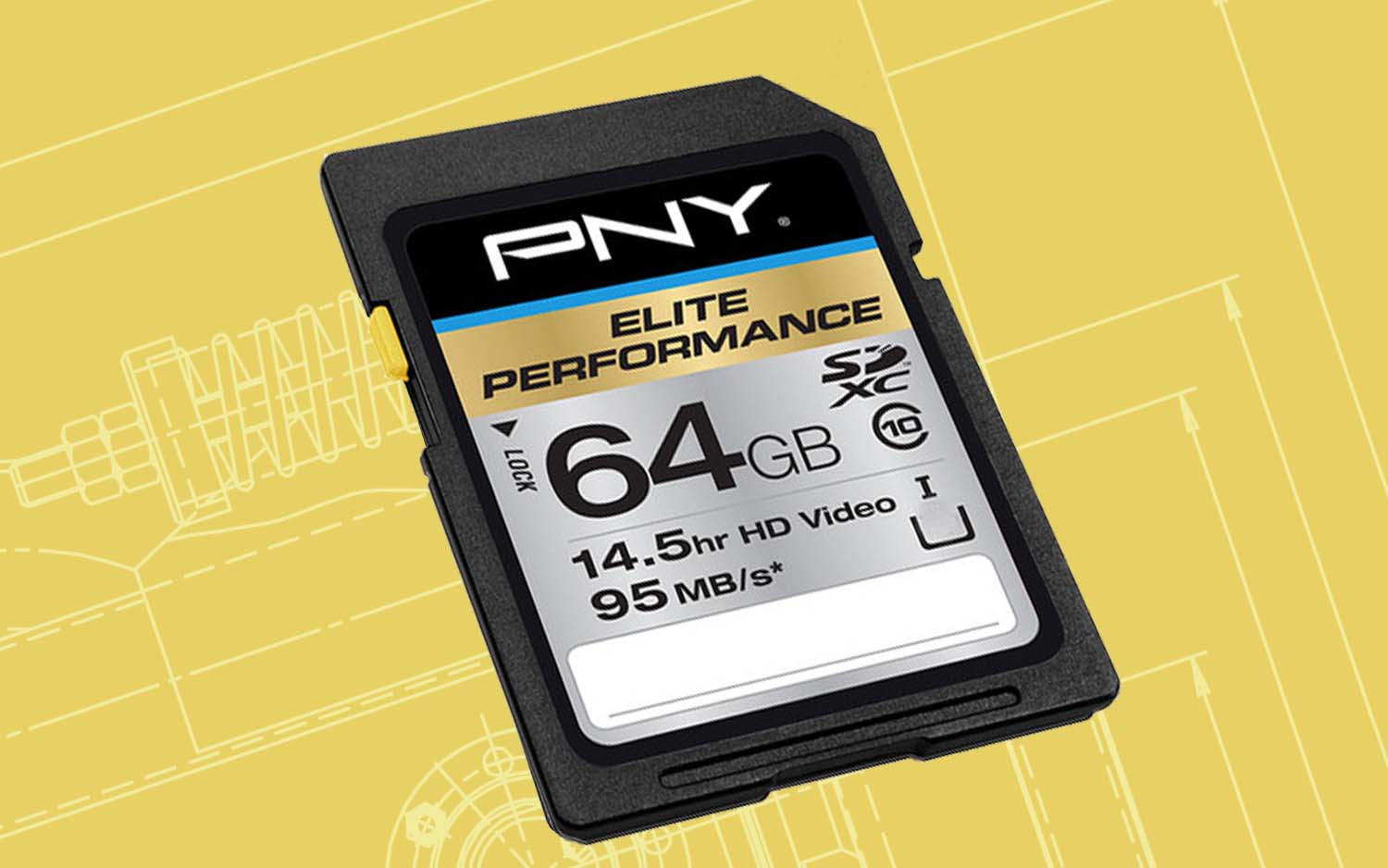 best Sony a6000 accessories — PNY 64GB Elite-X Class 10 U3 V30 SDXC memory card