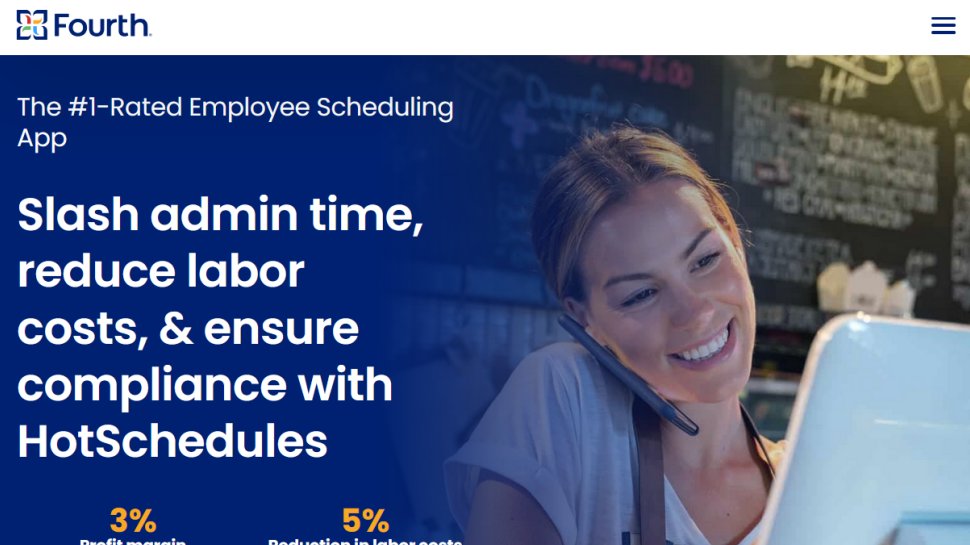 HotSchedules website screenshot (August 2025).