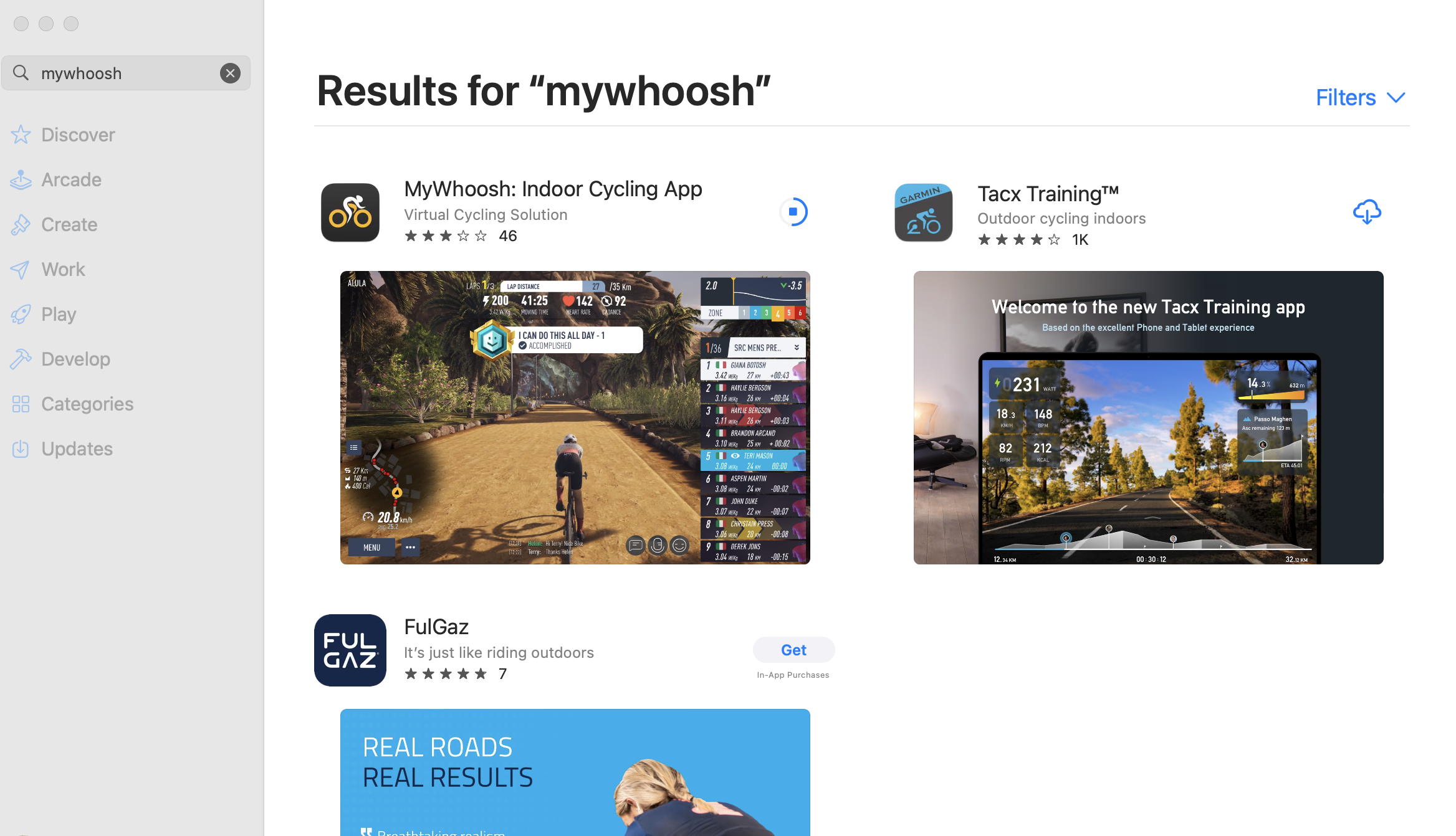 MyWhoosh Apple app store
