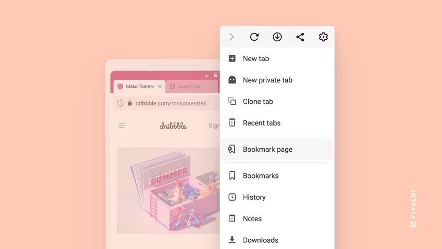 Vivaldi Browser features