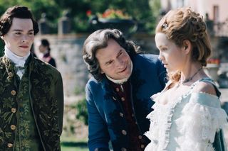 Provence (Jack Archer) with his father the king and Marie Antoinette.