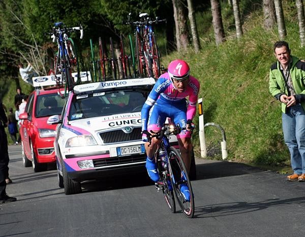 Italian Damiano Cunego (Lampre) claimed an impressive fourth position.