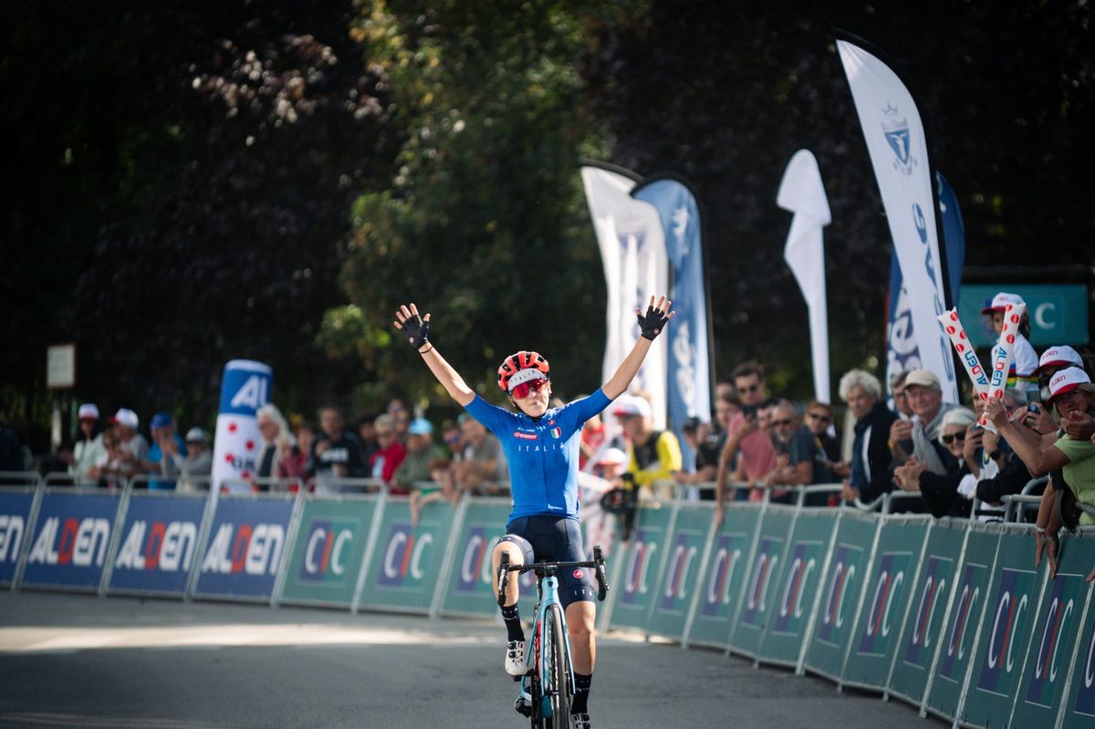 Gaia Realini (Italy) rode to solo mountain victory on stage 4 of Tour de l&#039;Avenir