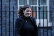 Technology secretary Michelle Donelan pictured leaving Downing Street after a cabinet meeting in January 2024