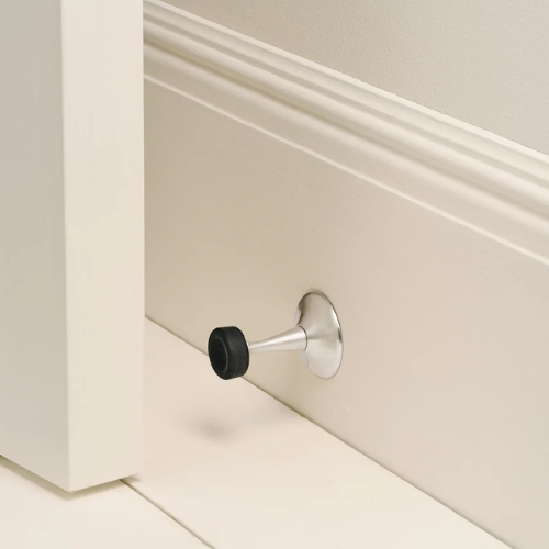 MG&Co., Wall Door Stop, Brushed Nickel