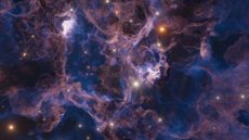 Abstract outer space nebula background.