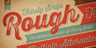 Thirsty Rough font