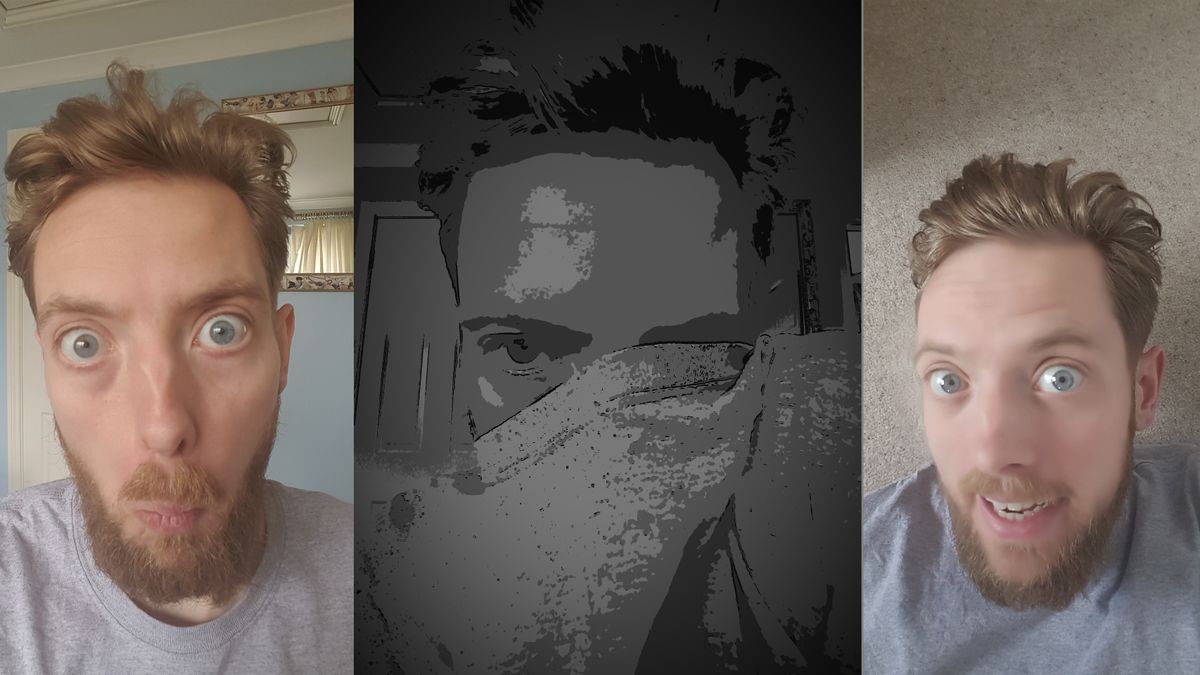 I enjoy how Samsung also decided the carpet was my face