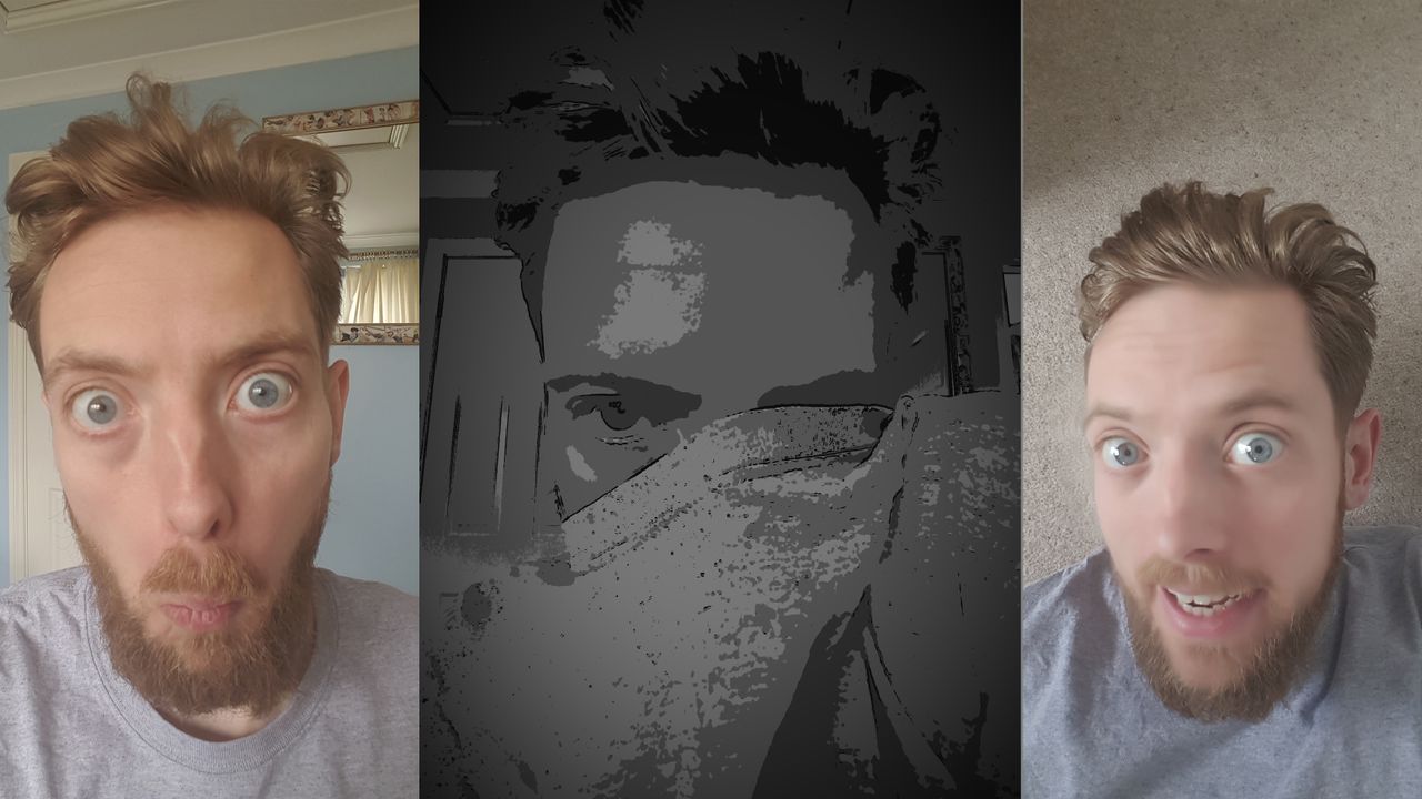 I enjoy how Samsung also decided the carpet was my face