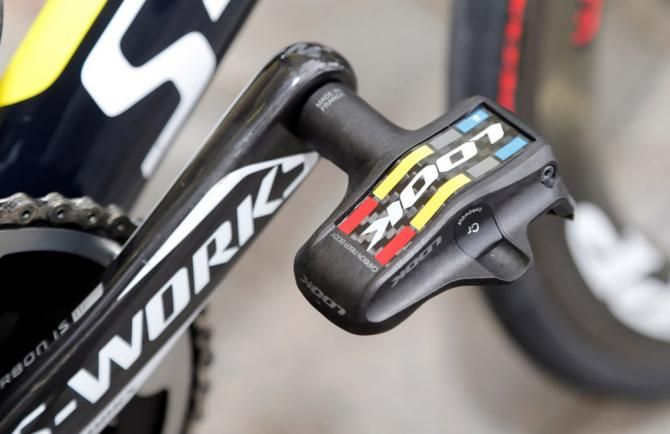 Saxo-Tinkoff riders have moved onto the 2014 Look Keo Carbon Blade pedal, which has a broader carbon leaf